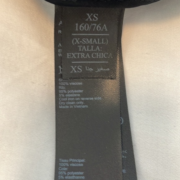 All Saints Ellis Satin Bomber Jacket, Midnight Blue XS. - Picture 8 of 10